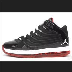 Air Jordan big ups “BRED” red and black size 10.5